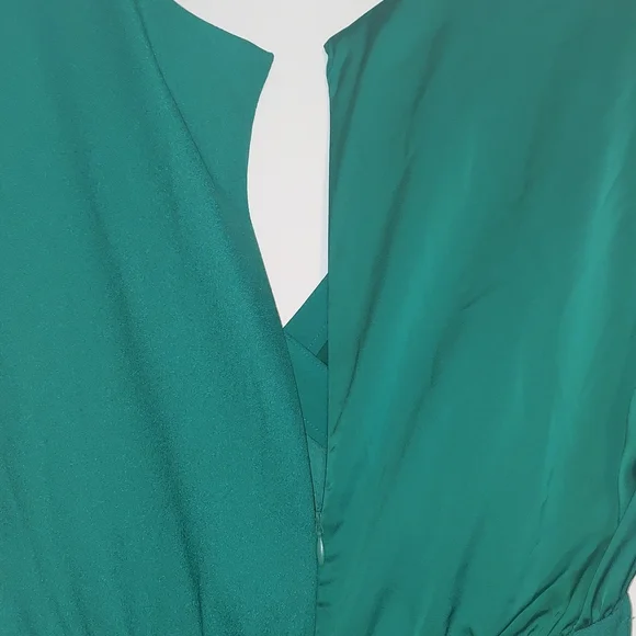 Cushnie for Target Emerald Green Faux Wrap Long Sleeved Dress Size 6 NWT - Picture 10 of 16